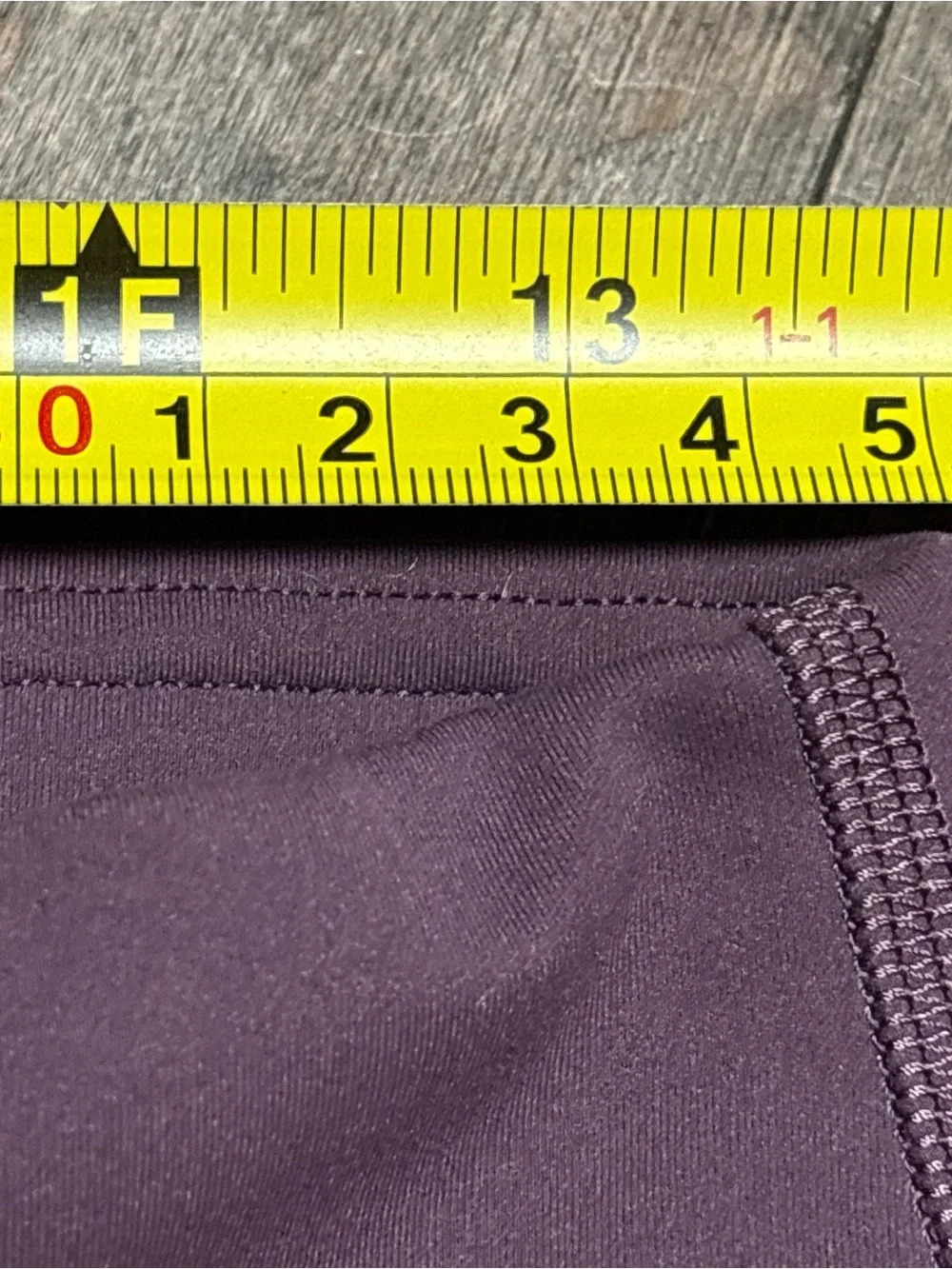 Lululemon Wunder Train High Rise Tight 25” Leggings Size 12 Purple Plum LN